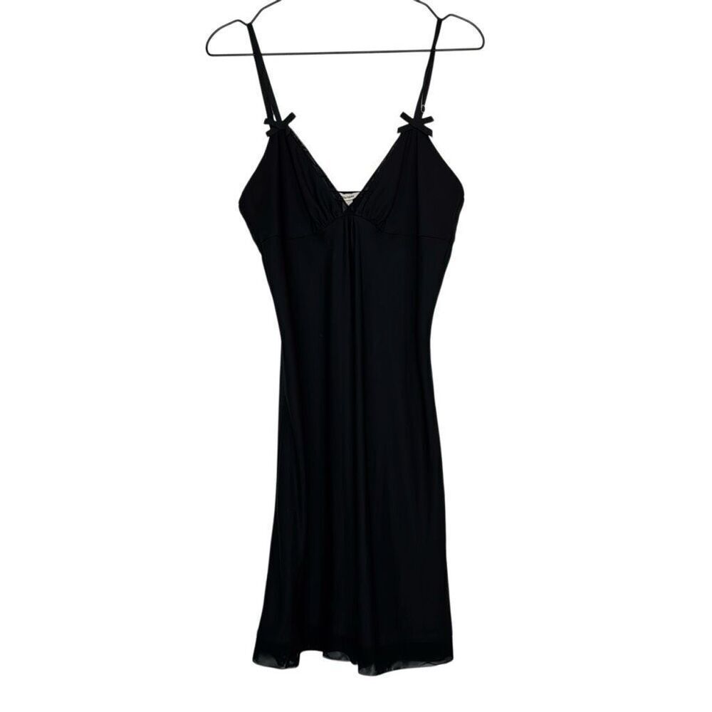 Vera Wang Black Chemise Slip M